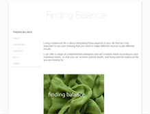 Tablet Screenshot of findingbalance.co.uk